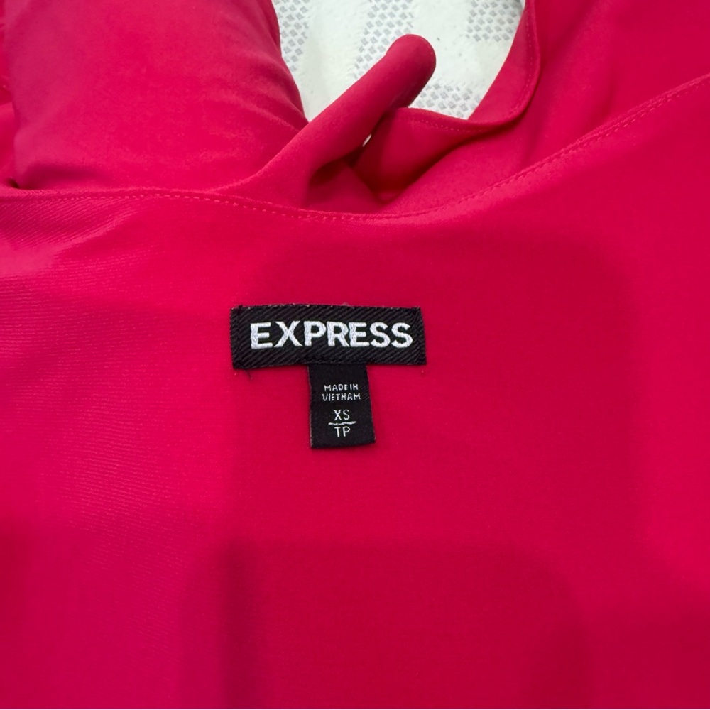 Express Fuchsia Ruffled Blouse - Picture 4 of 4